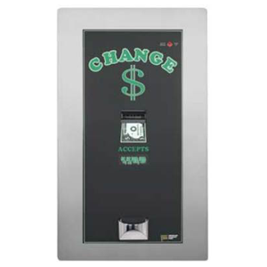 BRAND NEW IN THE BOX DOLLAR BILL CHANGE MACHINE COIN DISPENSER $1 AND $5 BILLS 