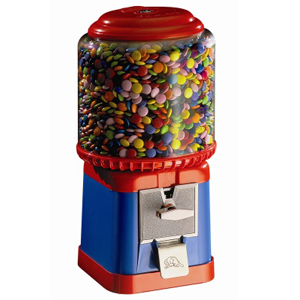 thumbnail interactive-video image 1 of 2" Round Vending Machine Price Stickers – .50¢, Candy Gumball Toy, 4-Pack 1 of 5