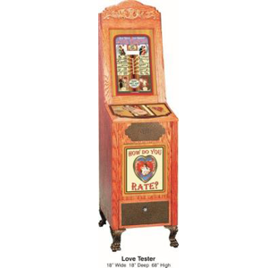 Kiss-O-Meter 1 Cent Love Tester Arcade Machine. Chicago: Ex