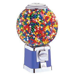 Used Beaver RB 16 Plastic Globe for Gumball Candy Toy Vending Machine 