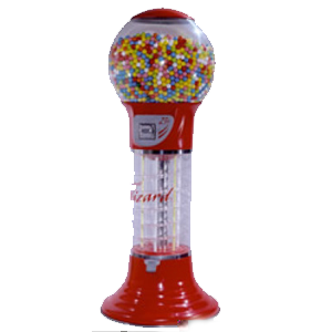 Solid White Vending Gumballs (1-inch /850 ct)