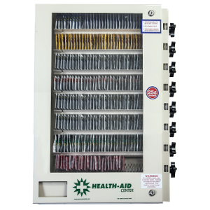 HA-Health Aid 8 Column Glass Front – Condoms-Medicines-Surgical Face Masks-Sanitary Hygiene Products