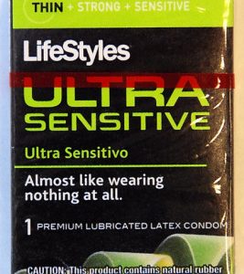 LifeStyles Ultra Sensitive Single Latex Condoms