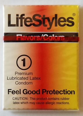 LifeStyles 4 Flavors-Colors Exotic Single Condoms