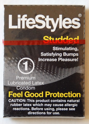 LifeStyles Studded Single Stimulating Latex Condoms