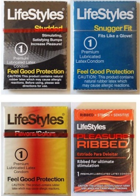 LifeStyles Mixed Assortment Single Latex Condoms