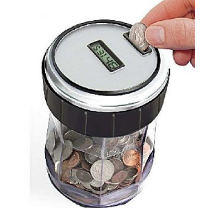 Details about   Electronic Digital LCD US Coin Counter Counting Jar Money Saving Piggy Bank x 1 