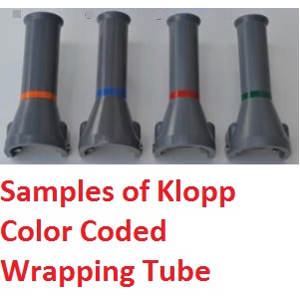 Samples of Klopp Color Coded Wrapping Tube