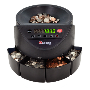Cassida C100 Coin Sorter-Counter Coin Handling Assistant