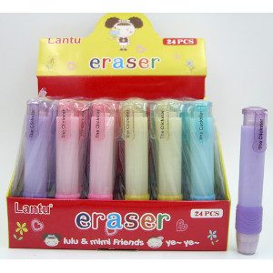 The Clickster Erasers Four Colors 24 Count