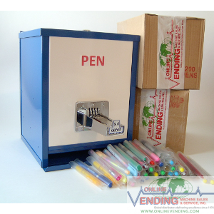 Pen Machine+Two Boxes Assort. Tubed Pens Package Deal