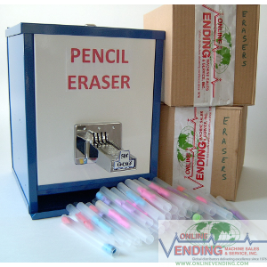 Eraser Machine+Two Boxes Assort. Tubed Erasers Package Deal