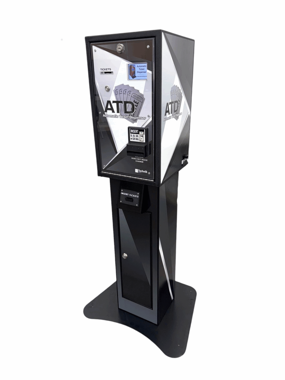 ATD-1 ATD-2 Raffle Ticket Dispensers - Single Ticket or Dual Ticket ...